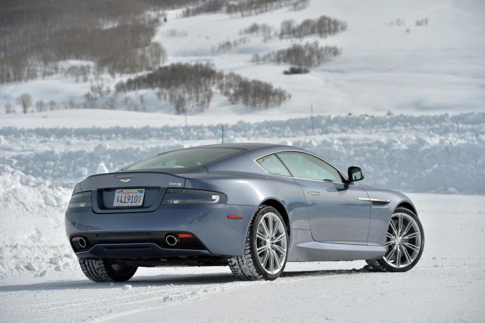 Aston Martin DB9 On Ice