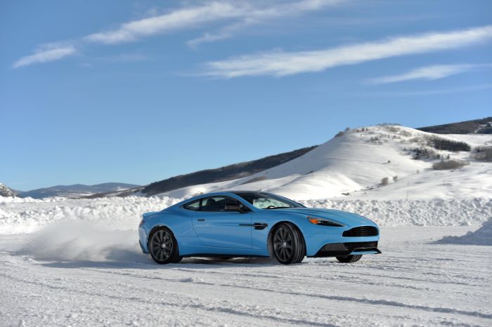 Aston Martin Vanquish On Ice