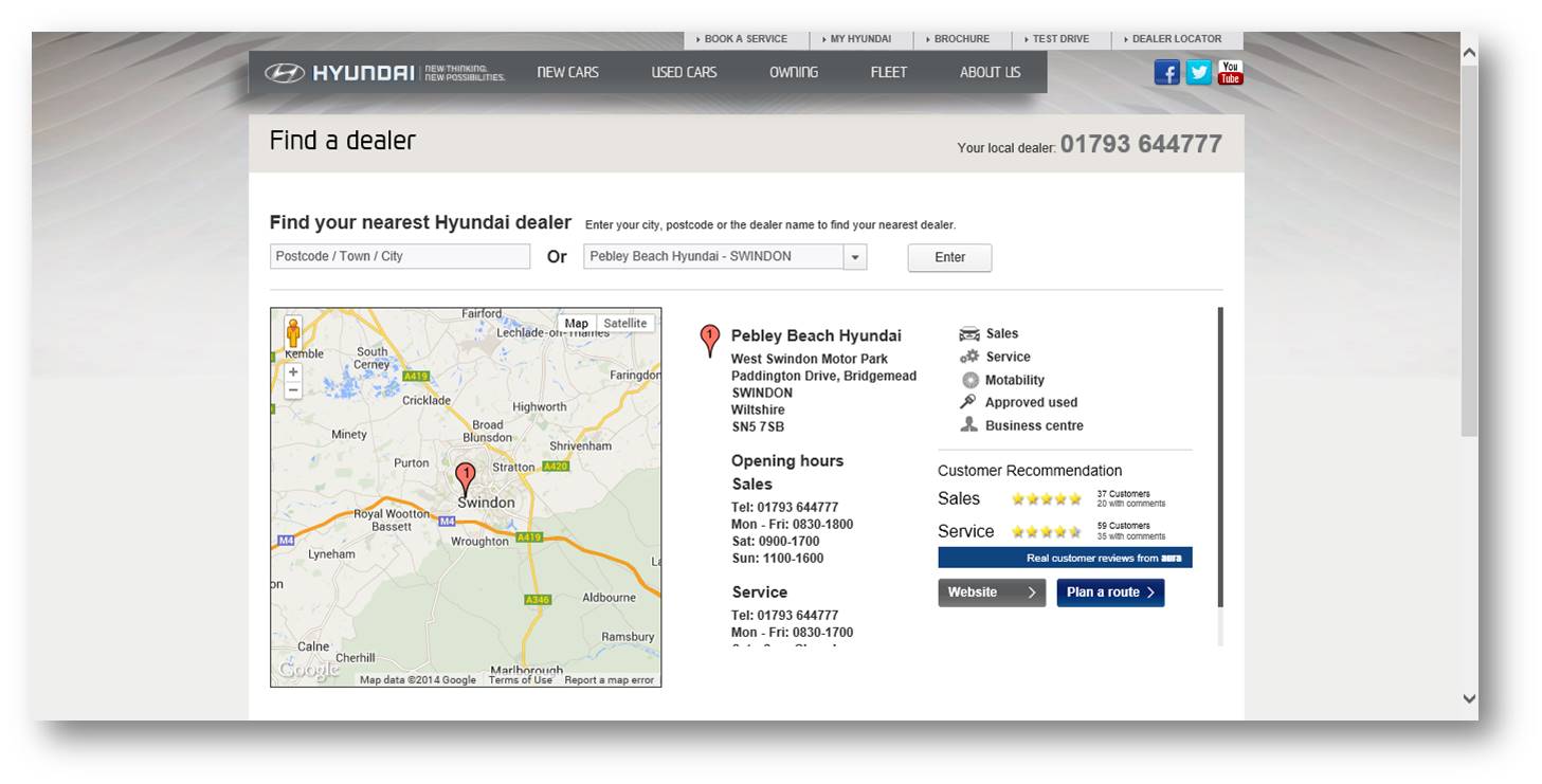 Customer Satisfaction Hyundai UK to introduce online user-generated star ratings across the Dealer Network 2