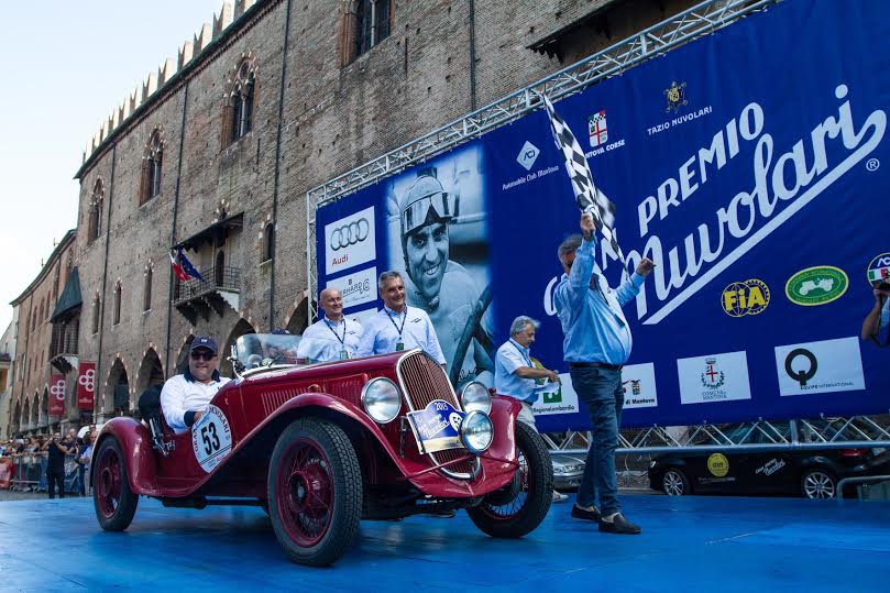 Vesco  Guerini con FIAT 508 S Balilla Sport conquistano per il 4 anno consecutivo la vittoria del Gran Premio Nuvolari